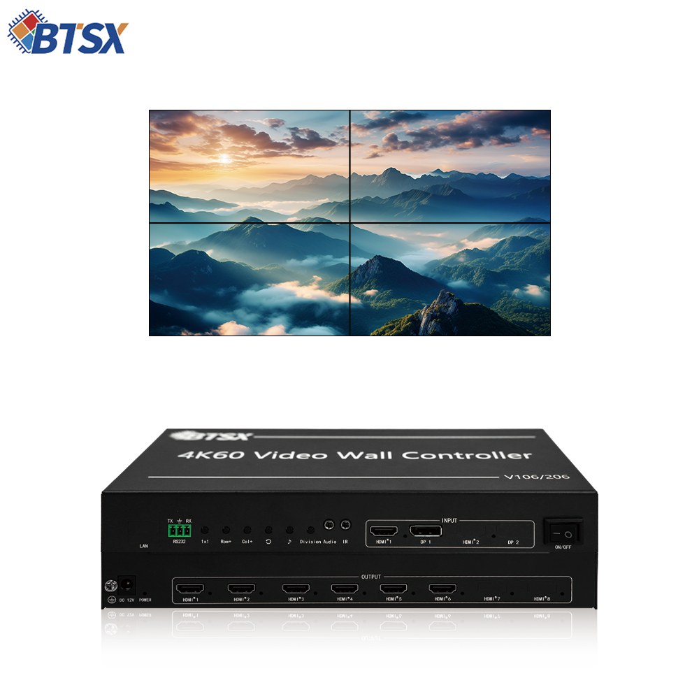 BIT-VWC-106 4K60 Video Wall Controller for Large Screens and Control Rooms 1x5/1x6