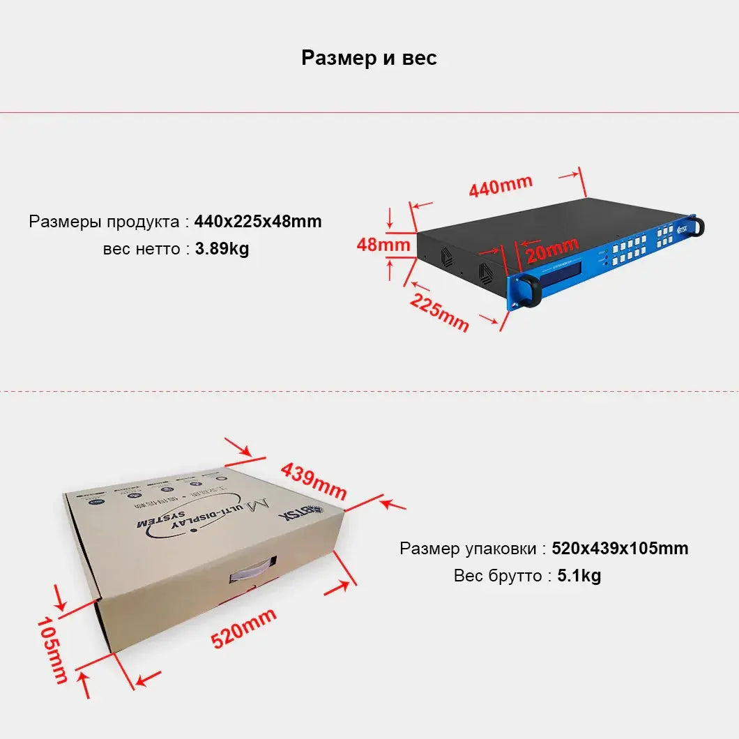 BIT-Ma-U1-MC0808 Матричный коммутатор 8×8 4K 60 Гц | Bitvisus Bitvisus