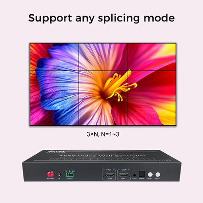 BIT-VWC-LT109 4K60 видеопроцессор для видеостены, 1 вход HDMI 4K60, 9 выходов 2K60