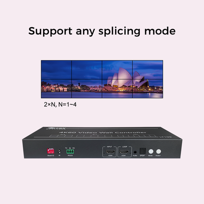 BIT-VWC-LT109 4K60 видеопроцессор для видеостены, 1 вход HDMI 4K60, 9 выходов 2K60