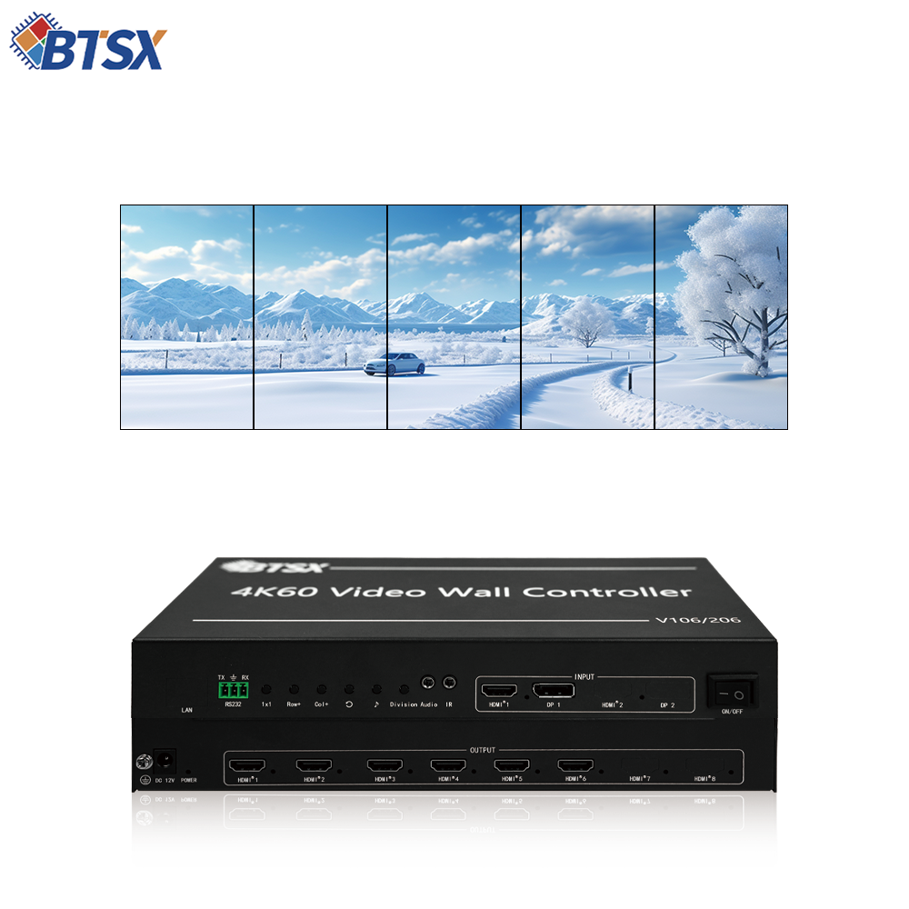 BIT-VWC-106 4K60 Video Wall Controller for Large Screens and Control Rooms 1x5/1x6
