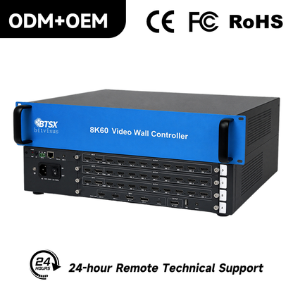 BIT-VWC-8K60-427Max Модульный процессор видеостены 8K60 — 5 входов 8K60, 27 выходов HDMI