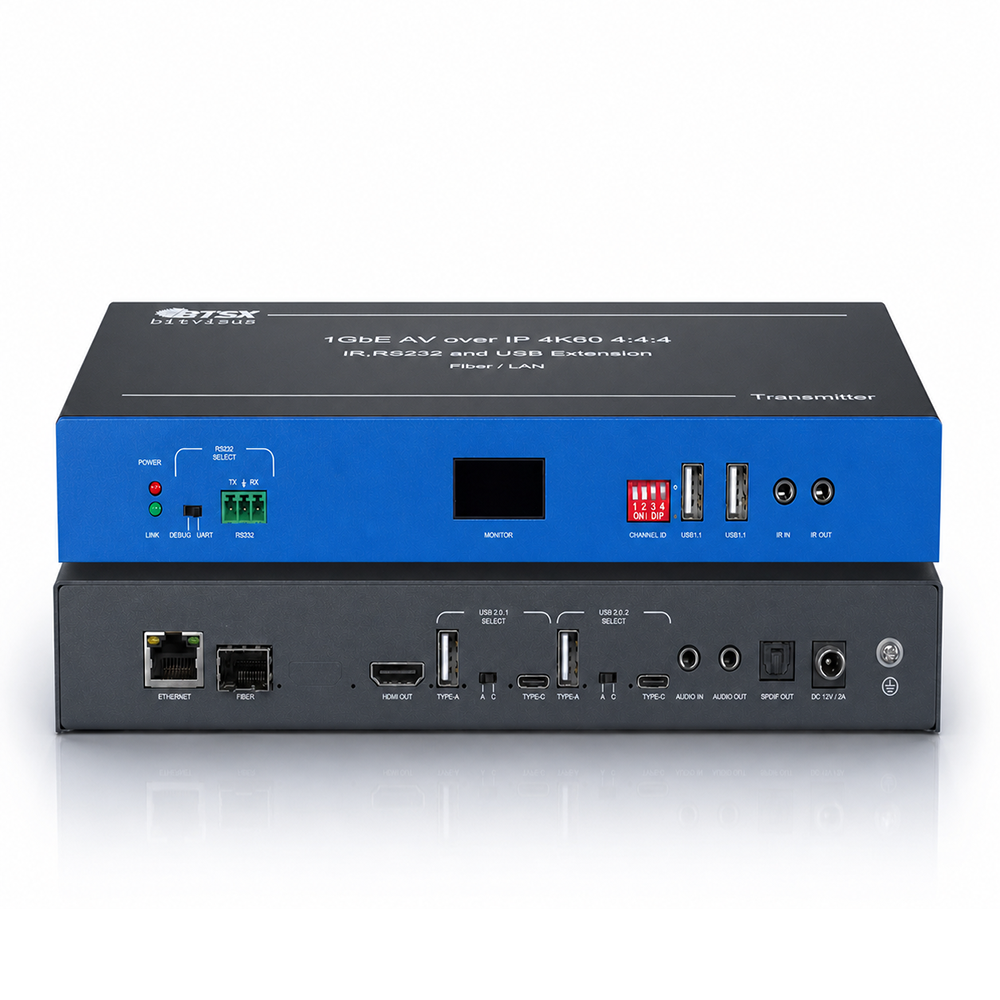 BIT-AVOP-ASP-4K60-KVM — кодер/декодер AV over IP 4K60 с KVM и USB-удлинителем