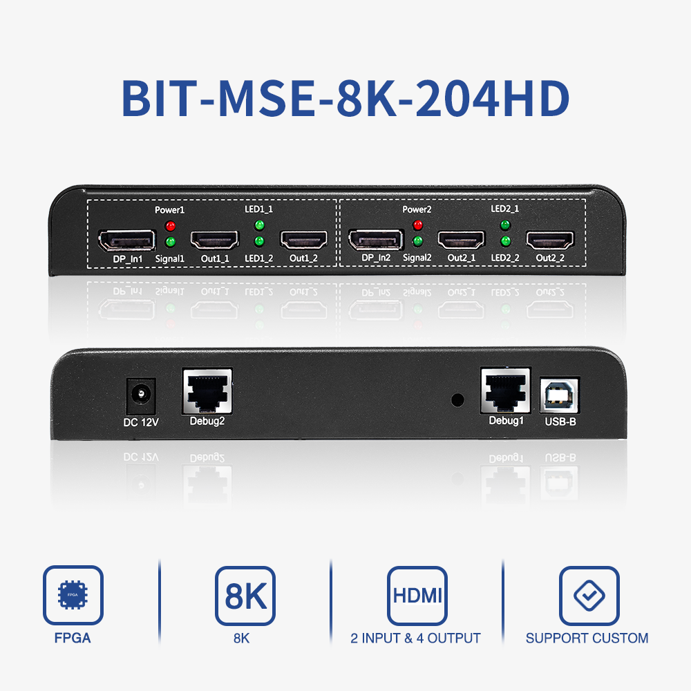 Контроллер видеостены BIT-MSE-8K-204HD (2 входа, 4 выхода)