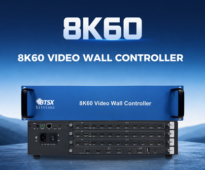 BIT-VWC-8K60-427Max Модульный процессор видеостены 8K60 — 5 входов 8K60, 27 выходов HDMI