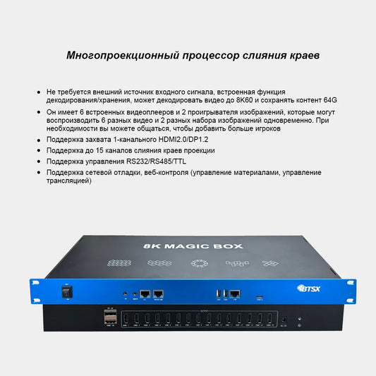 BIT-EPF-U1-115Pro Встроенный процессор объединения и воспроизведения для проекторов, 15-канальный