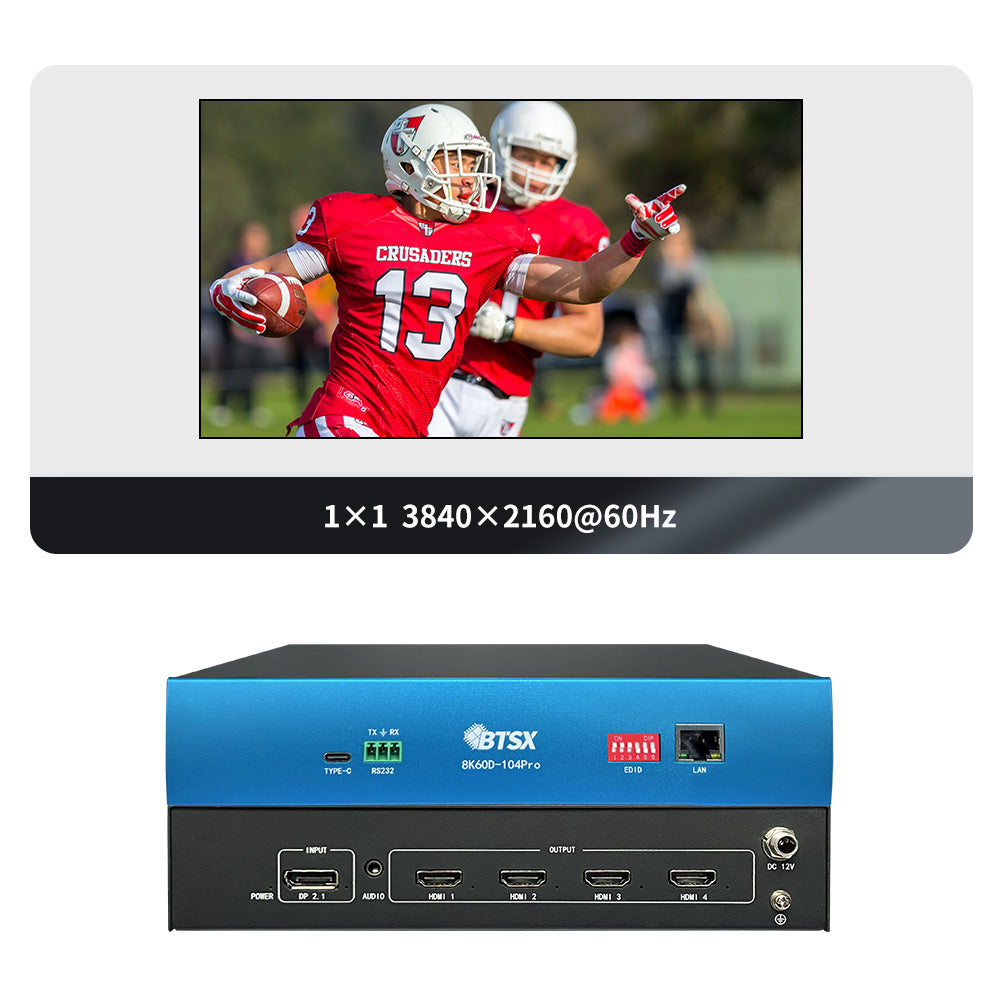 BIT-MSE-8K60D-104Pro 8K60 Video Processor Multi-screen Expander for Multi-channel Projection Blending, Supports Customization
