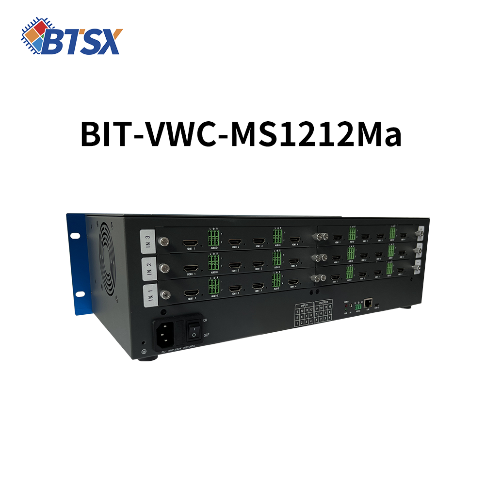 Модульный матричный процессор видеостены BIT-VWC-MS1212Ma 4K60 (12 входов, 12 выходов)