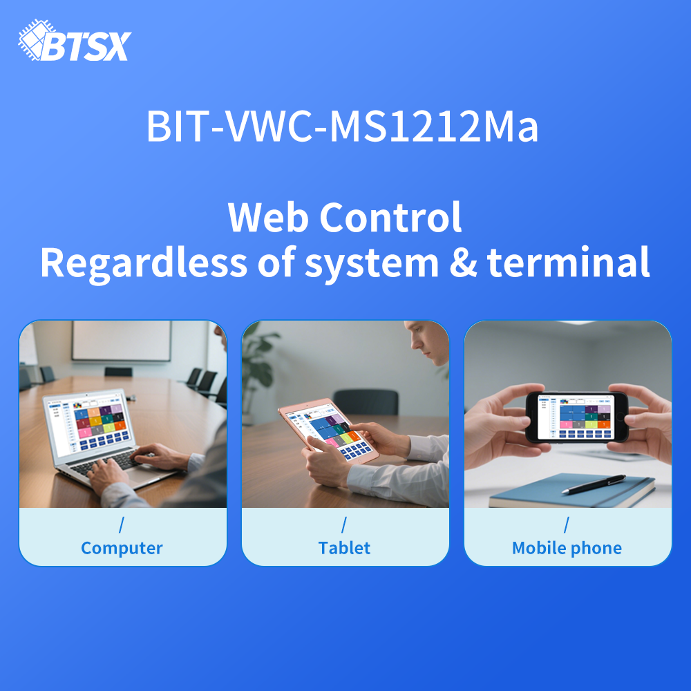 Модульный матричный процессор видеостены BIT-VWC-MS1212Ma 4K60 (12 входов, 12 выходов)