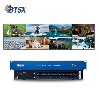 Многоэкранный процессор BIT-VP-809-2L: компоновка 2×4 на видеостене для диспетчерского пункта
