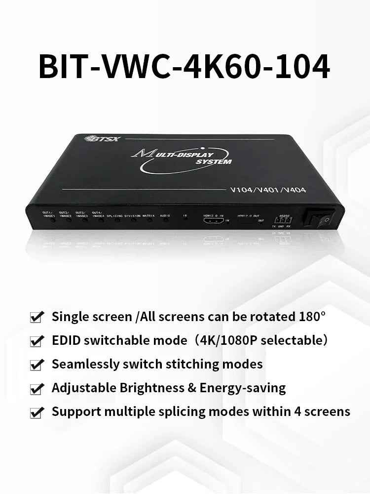 Контроллер видеостены BIT-VWC-4K60-104 (1 вход, 4 выхода)
